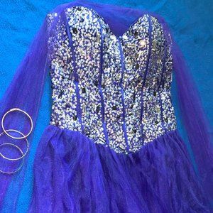 Royal blue homecoming dress